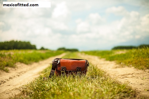 leather travel backpack